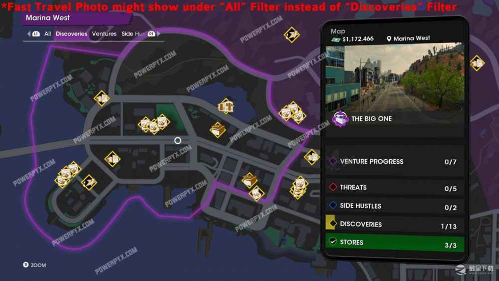 《黑道圣徒》马里纳西部发现地点位置介绍