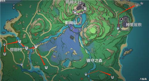 原神刀镡采集路线 2022名刀镡速刷路线图