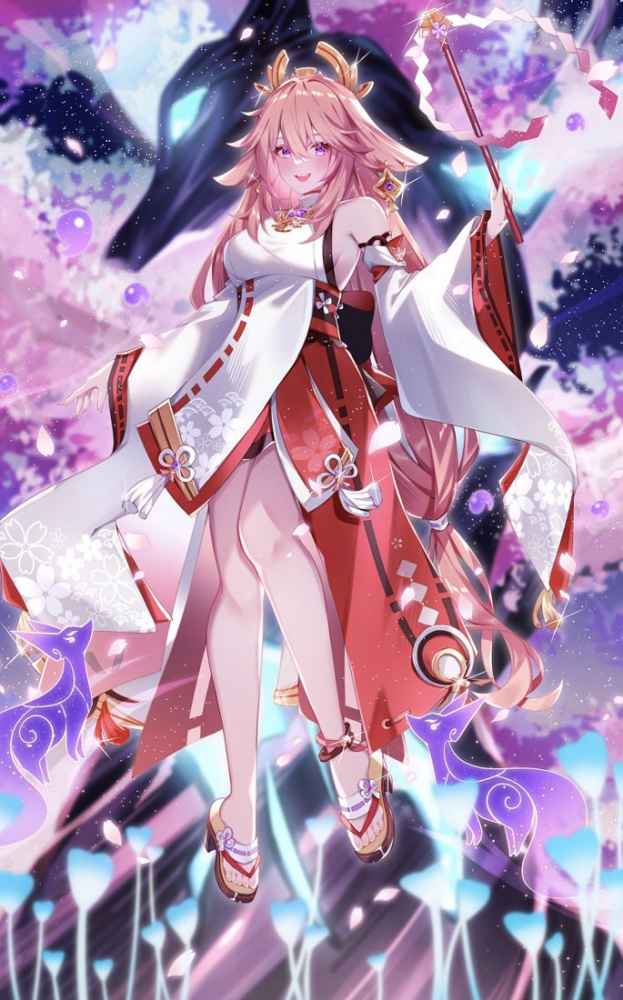 八重神子壁纸高清竖屏-原神八重神子超高清手机壁纸