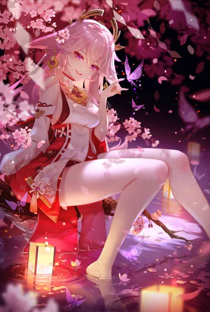 八重神子壁纸高清竖屏-原神八重神子超高清手机壁纸