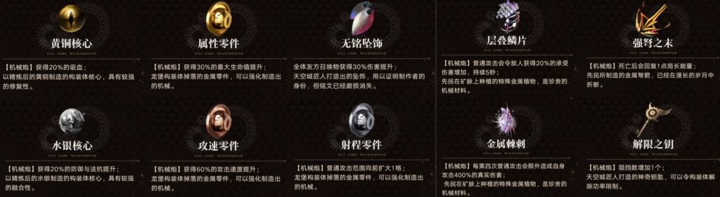 无期迷途龙与天空岛全地点道具情报解锁攻略