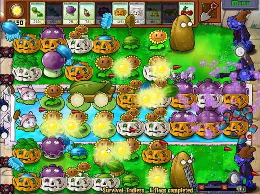 植物大战僵尸经典梯子8炮流怎么使用-植物大战僵尸经典梯子8炮流玩法攻略