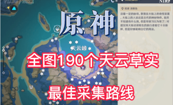 原神天云草实采集路线图2023最佳介绍-原神天云草实怎么收集