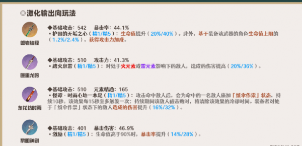 原神绮良良武器选哪个
