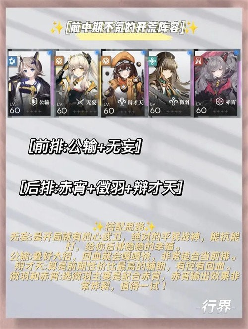 行界阵容搭配汇总-行界萌新选择什么阵容