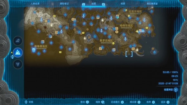 塞尔达传说王国之泪神庙地图汇总 全神庙位置攻略