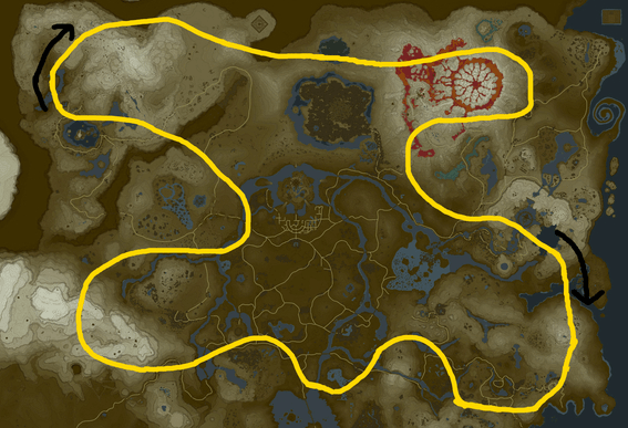 塞尔达传说王国之泪白龙在哪-塞尔达传说王国之泪白龙飞行路线图