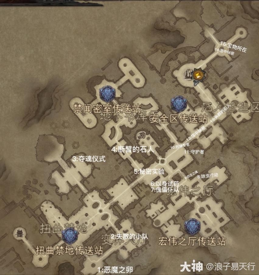 暗黑破坏神不朽地图成就攻略(不朽库勒的藏书馆地图成就及隐秘地图分布坐标)附图文教程