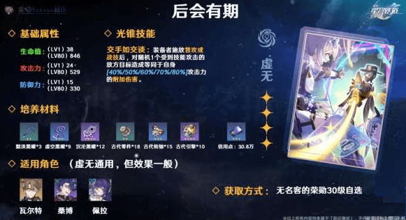 崩坏星穹铁道光锥后会有期怎么样 后会有期光锥展示