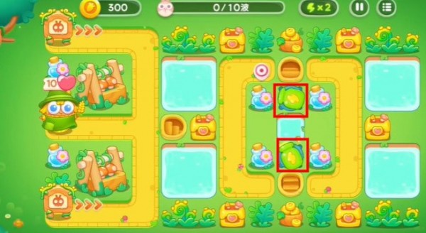 保卫萝卜4绿野奇缘52关怎么通关 保卫萝卜4绿野奇缘52关攻略图解法