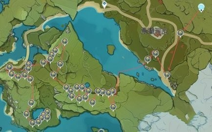 原神甜甜花哪里最多 原神甜甜花采集分布图位置汇总