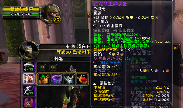 魔兽世界盗贼装备属性用什么的（魔兽80级盗贼属性选择天赋配装与输出手法全攻略）-图6